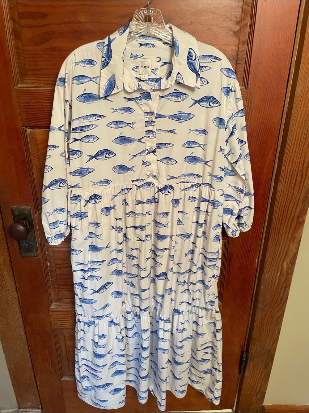 Anthropologie Maeve Bettina tiered shirt dress - Picture 4 of 9